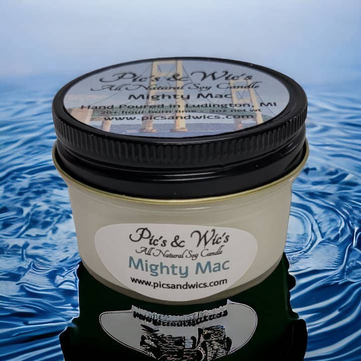 Pic's & Wic's LLC - Wholesale Jar/Filled Candle - Mighty Mac Soy Candle & Melt