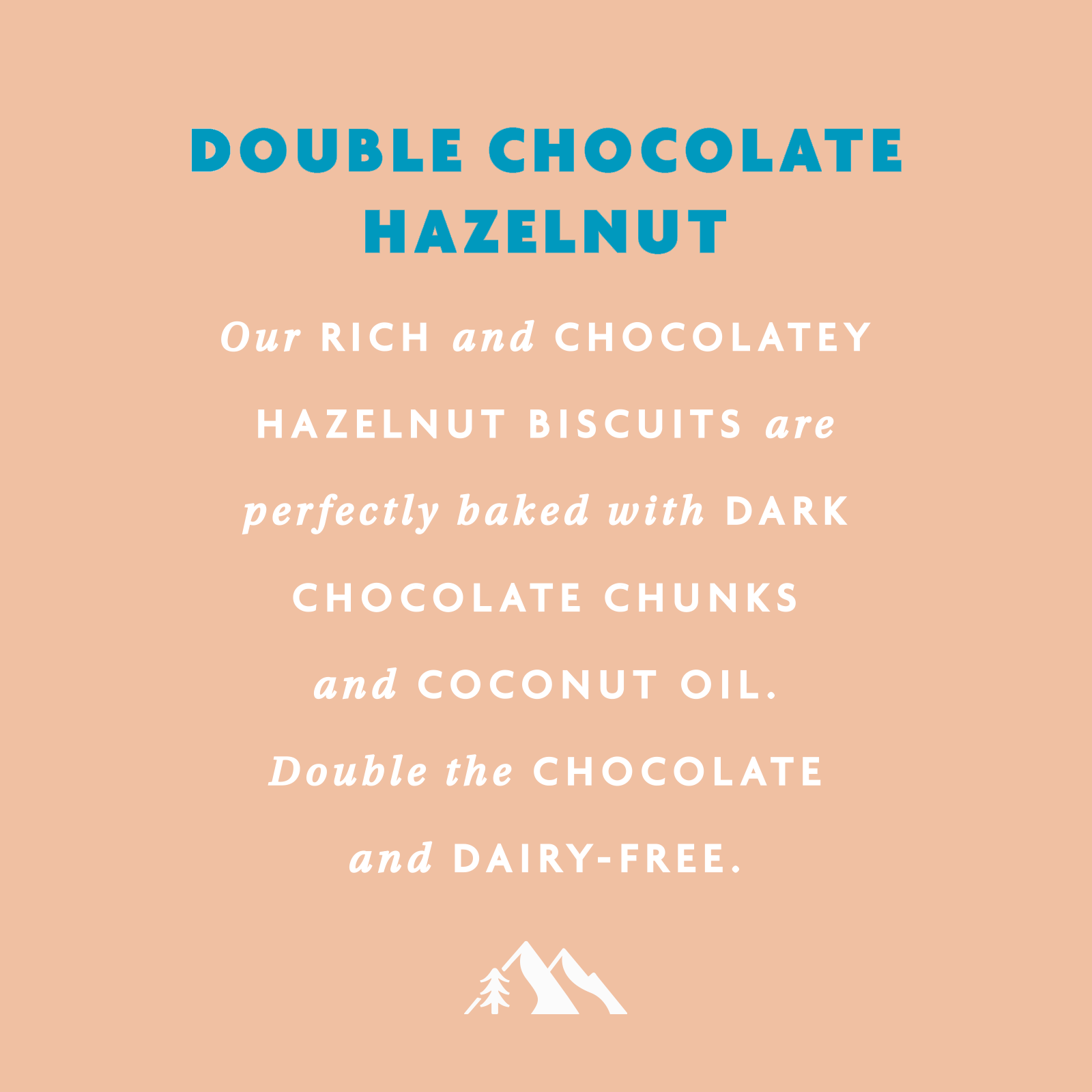 Rhythm108 – wholesale Kakor – Vegan dubbla choklad- och hasselnötskex 135 g delningspåse6