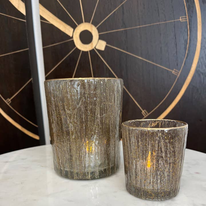 Natural Sm. Glass Votive 2.75Dia- A for wholesale on Faire