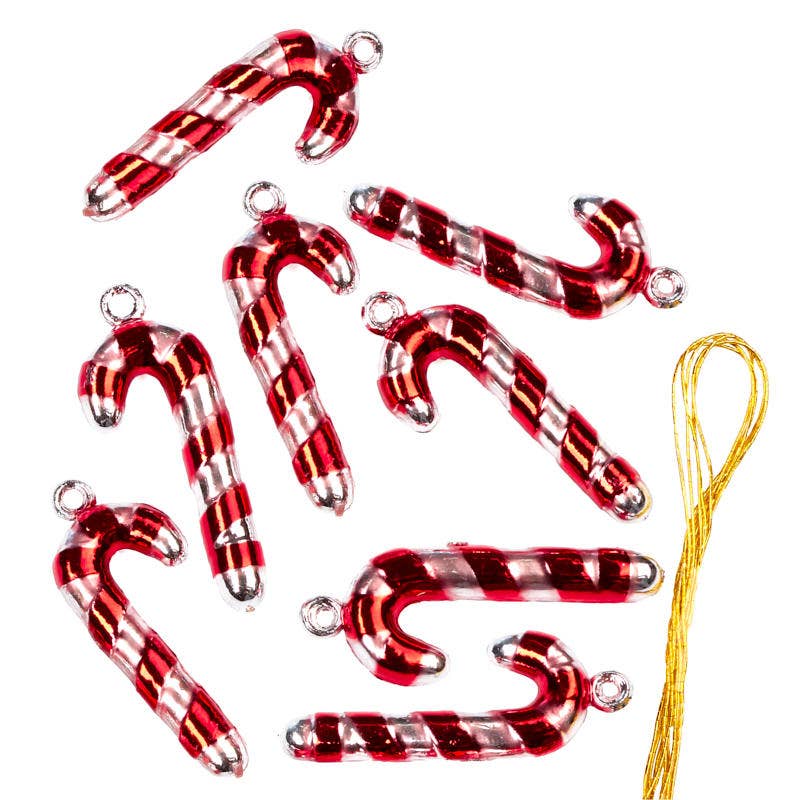 Factory Direct Craft - Wholesale Candy Cane - 1-1/4" Miniature Metallic Candy Cane Ornaments (Pack of 96)2