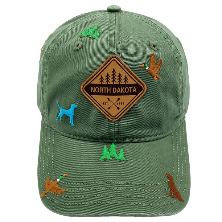 Northern Icons Creations INC - Wholesale Baseball Cap - Unisex - North Dakota Wilderness Adventure Cap