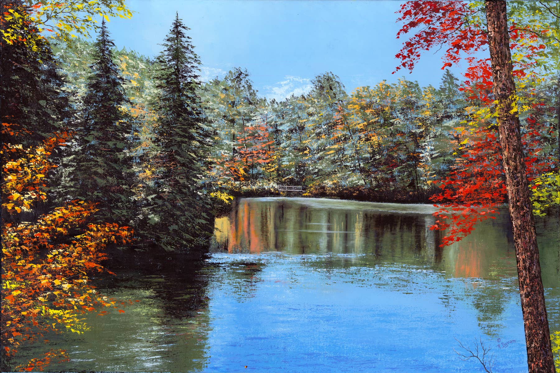 Ray Byram Studio - Wholesale Art Print - The Lake at Biltmore - Canvas Giclée0