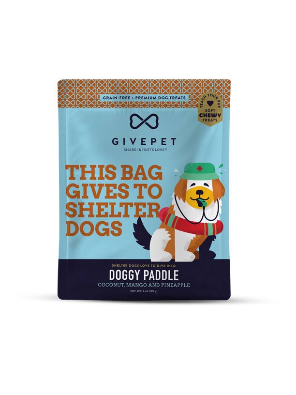 GivePet Doggy Paddle Soft and Chewy Training Dog Treat for wholesale by GivePet
