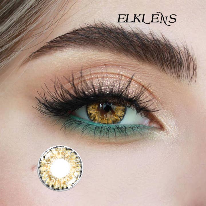 ELKLENS Featured Exquisite Prescription Products Pure Hazel Colored Contact for wholesale by ELKLENS