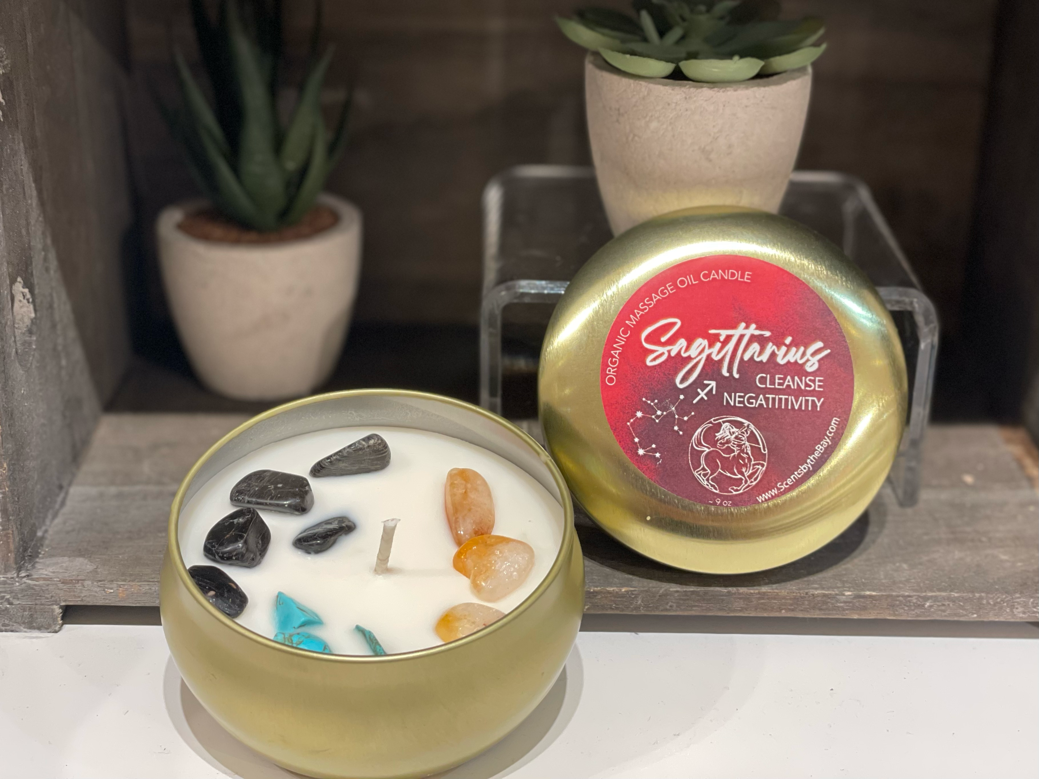 Scents by the Bay - Wholesale Travel Candles - Zodiac Hydrating Massage Oil Candles8