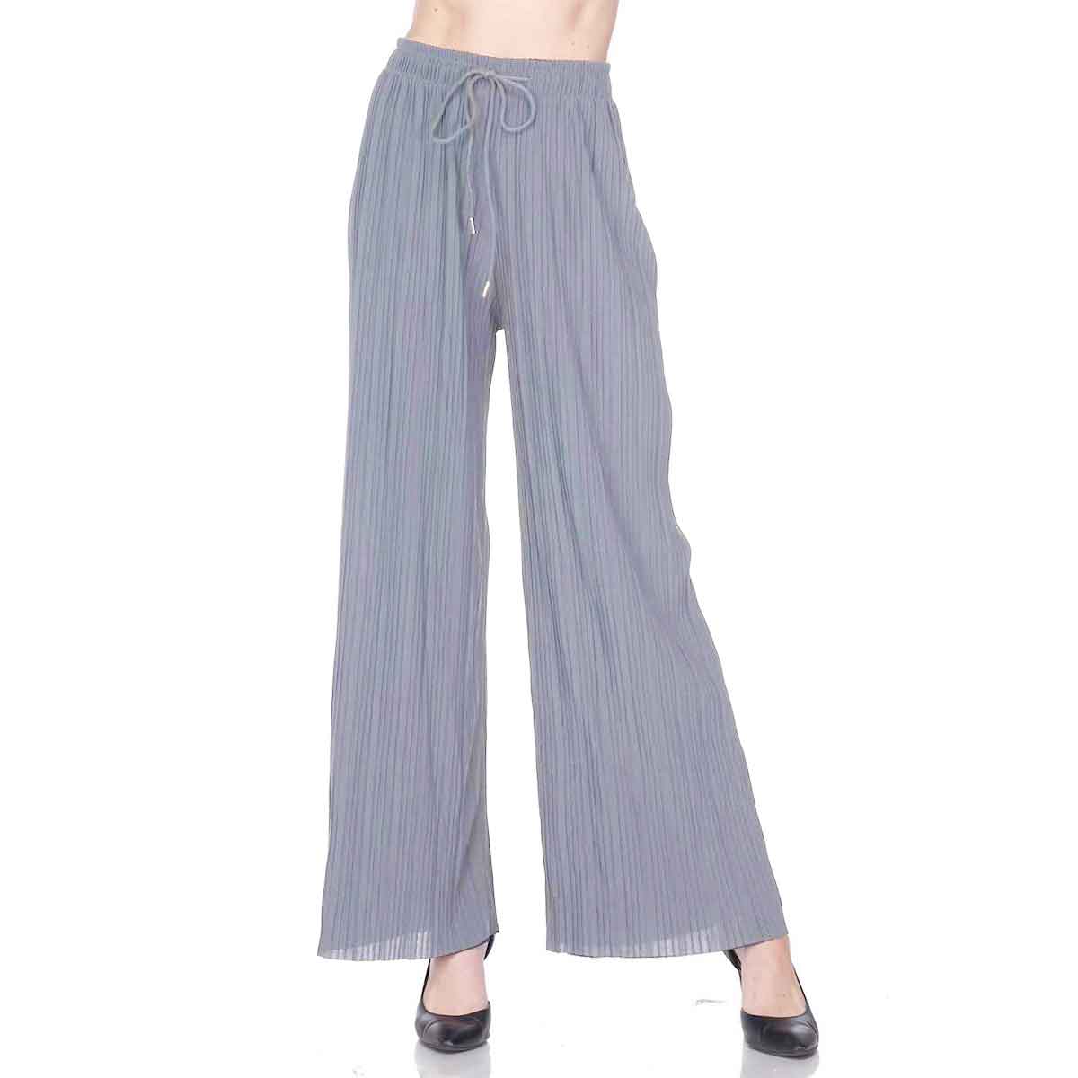 The Magic Scarf Company - Wholesale Pants - Women's - 902T - Pleated (No Hem) Twill Pants3
