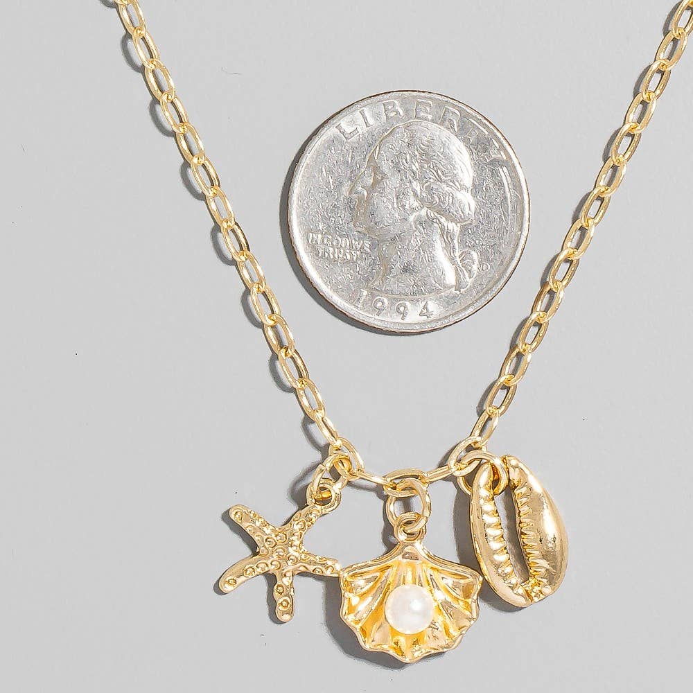G Sea Life Charms Chain Necklace for wholesale on Faire3