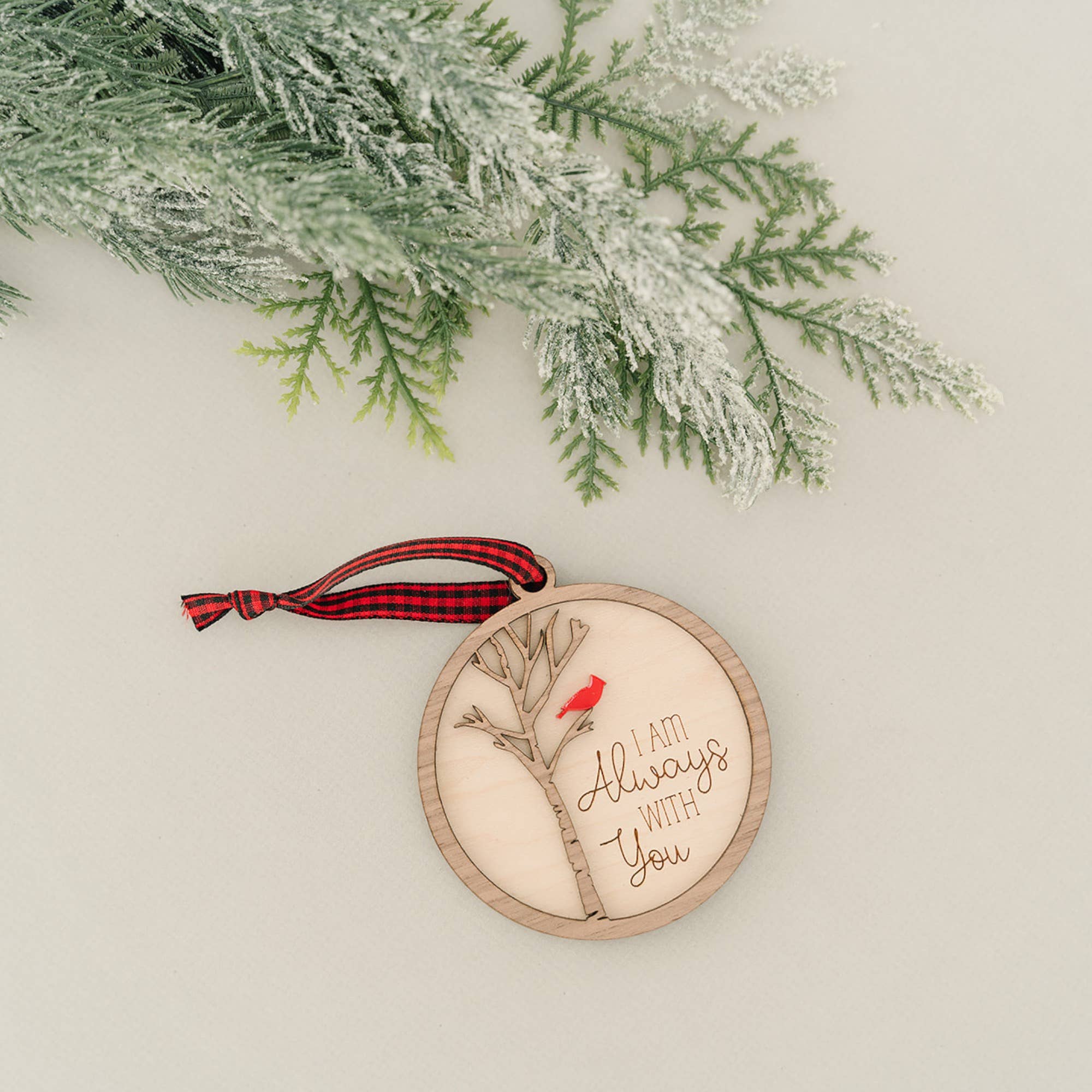 Woodlander Workshop - Wholesale Ornament - Cardinal Always With You Christmas Holiday Ornament8