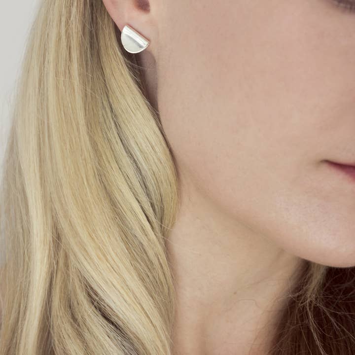 Fawn And Rose - Wholesale Stud/Post Earrings - Folded Stud