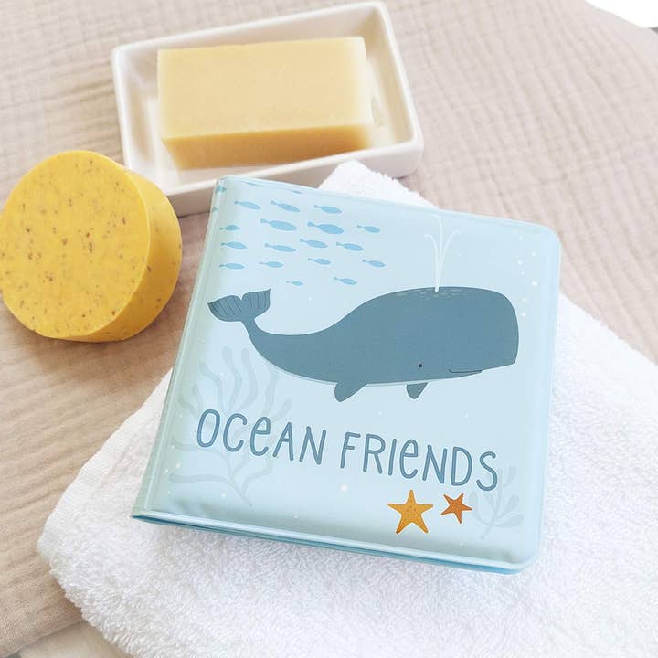 A Little Lovely Company – wholesale Baby and toddler book (0–2) – Bath book: Ocean friends4