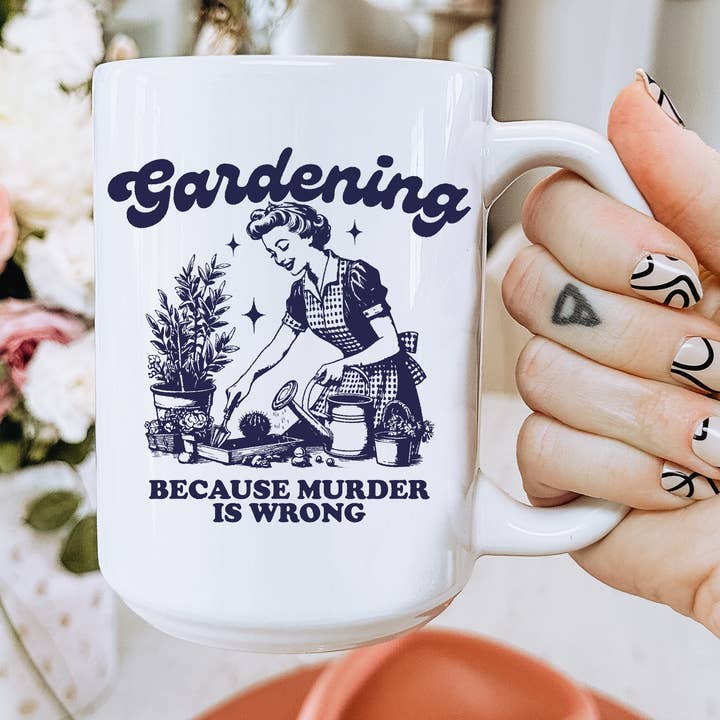 Gardening Coffee Mug for wholesale by Ace the Pitmatian Co