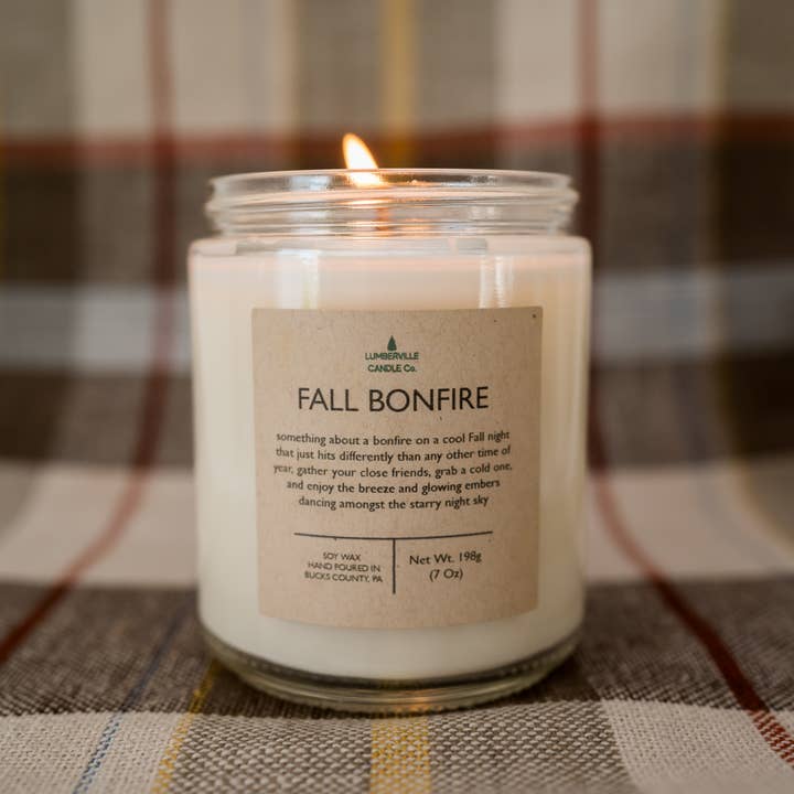 Lumberville Candle Co. - Wholesale Jar/Filled Candle - Fall Bonfire4