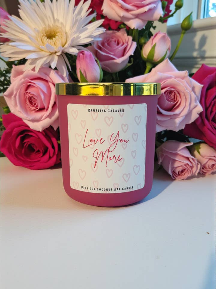 Elsker Dig Mere Lys - 14oz Soja Kokosvoksblanding for engroshandel hos Rambling Caravan