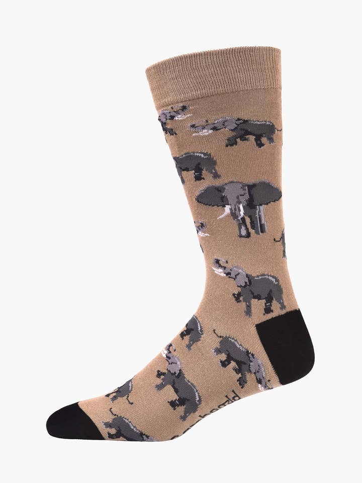 HERREN ELEFANTEN BAMBUS SOCKE für den Großhandel von Bamboozld