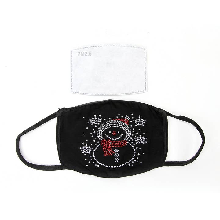 Masque facial en cristal Snowman Strass pour la vente par COMECO INC