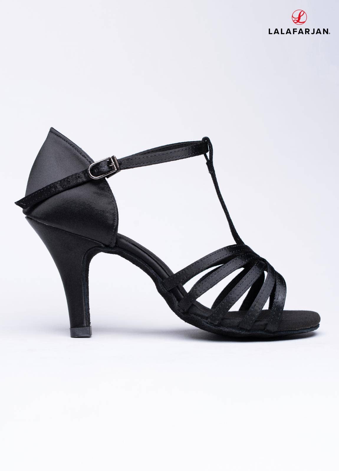 Lalafarjan & Lalafarjan GbR – wholesale High heels – Women’s – Dance Shoes - Amber - Black - Satin - Stiletto - 8.5 cm0