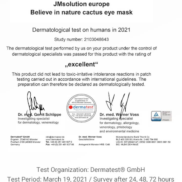 JMsolution Europe - Wholesale Eye Treatment Mask - JMsolution Europe - Believe in Nature Cannabis EYEPADs6