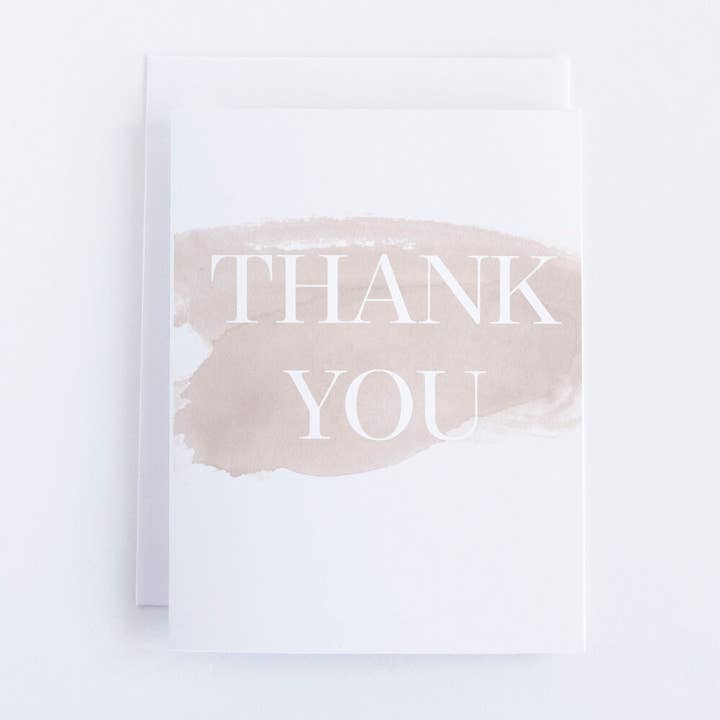 "Thank You" Greeting Card for wholesale by Paperie by MJ