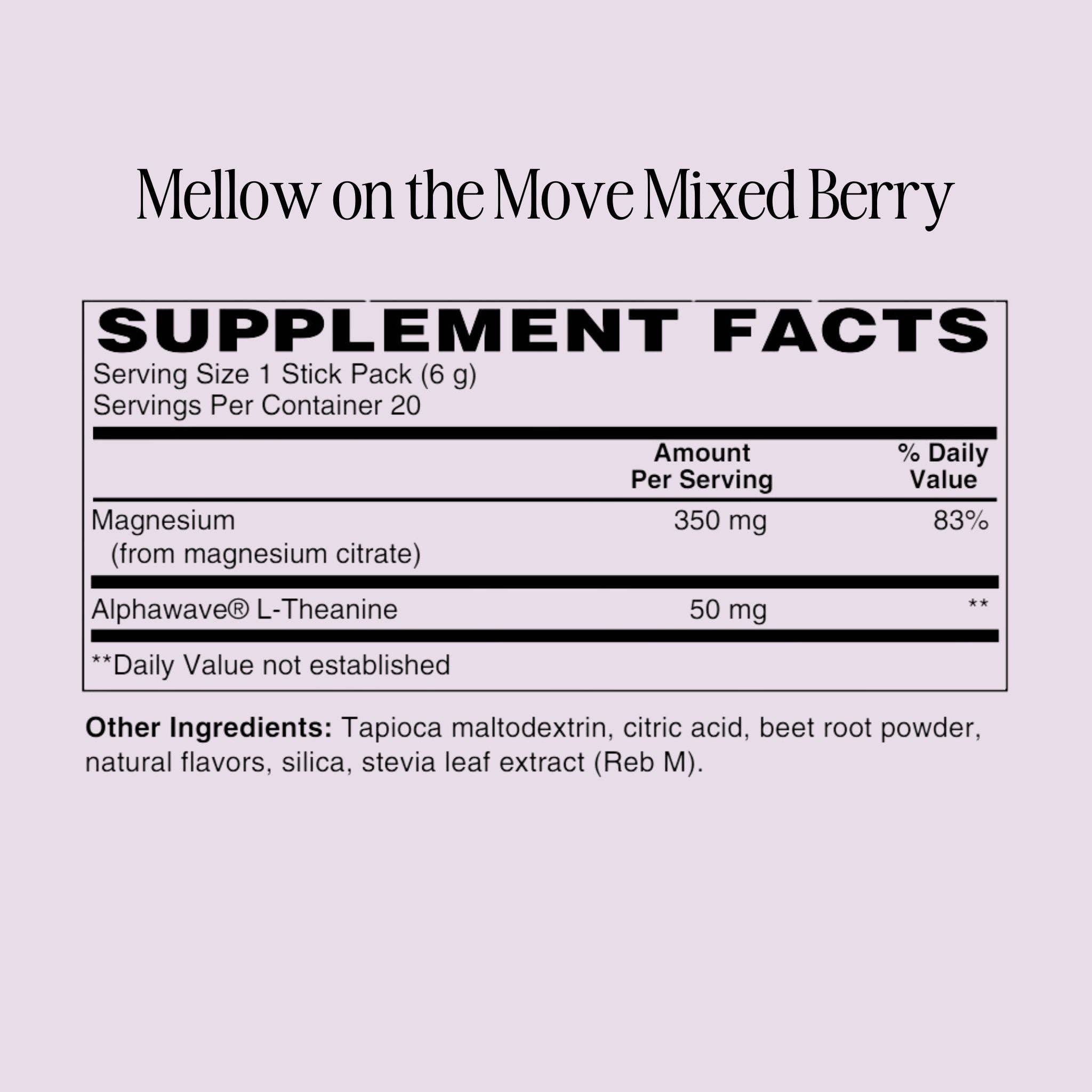 HUA Wellness - Wholesale Powdered Health Drink - Mellow on the Move1