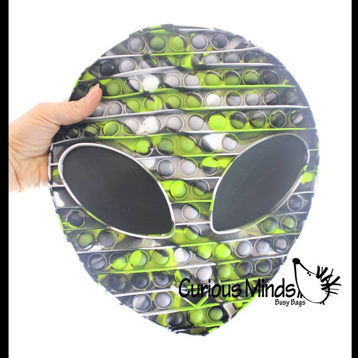 Curious Minds Toys - Wholesale Fidget Toy - Kids - 1 Jumbo Alien Bubble Pop Fidget Toy - Silicone Push Poke Bub2