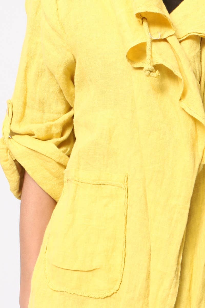 LÉA & LUC - Wholesale Outerwear Vest - Women's - 100% Linen Vest REF. 967913