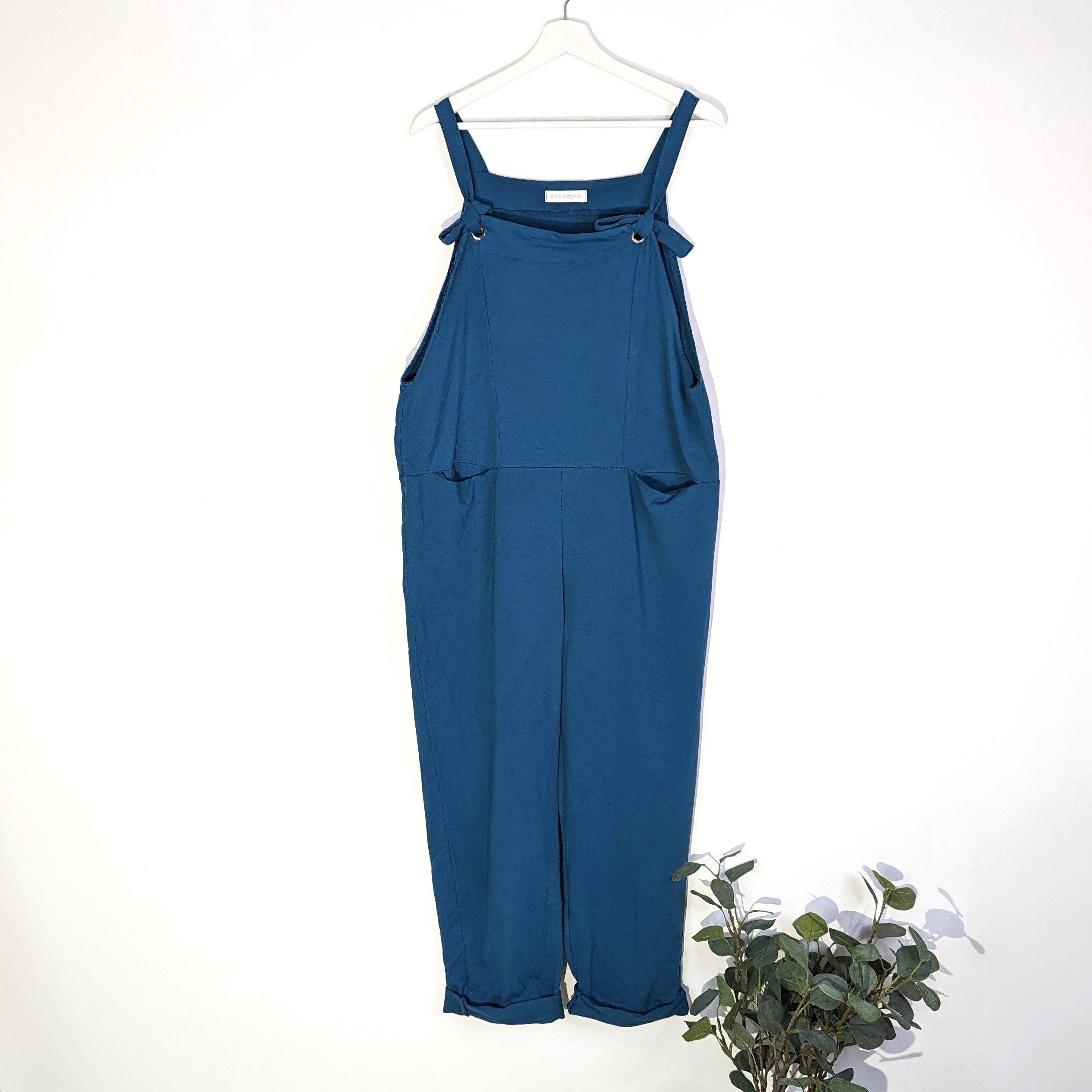 Jersey dungarees with pockets (M-L) for wholesale by Tempest Designs