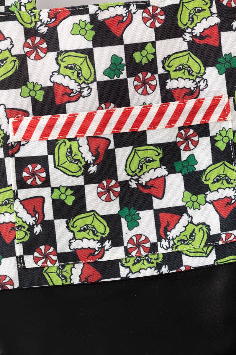 Kids Charm Online - Wholesale Tote Bag - Women's - Mommy & Me Christmas checkered printed totes.2
