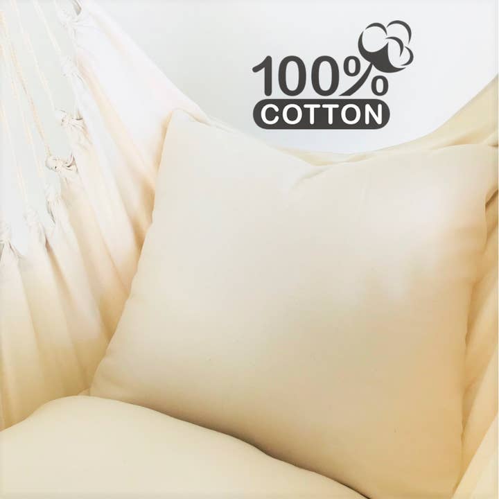 Limbo Imports Hammocks - Wholesale Hammock - White Hammock Chair Swing +2 Pillow Cover Set- Artisan Made5