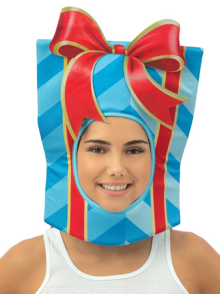 Gift Wrap Hat - Blue, Red for wholesale by P'tit Clown