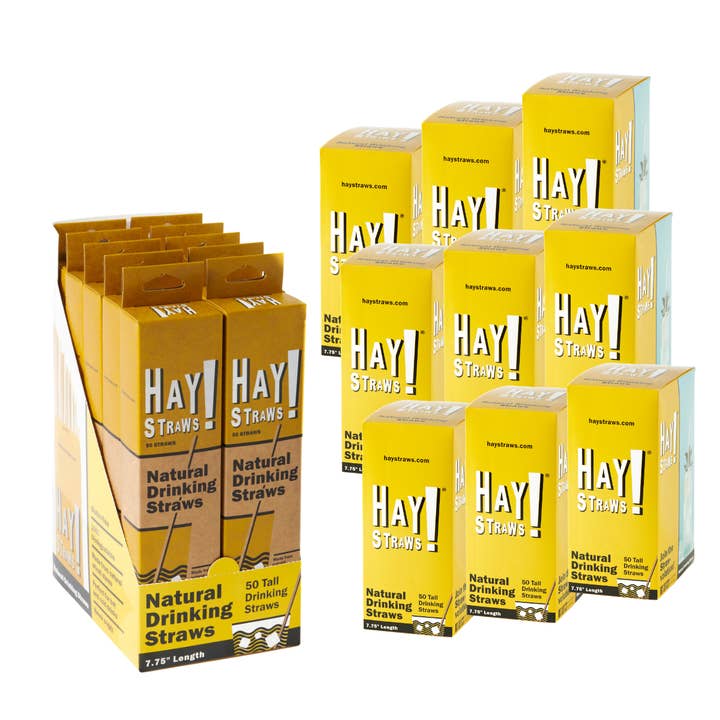 HAY Straws 50 Pack Master Case - 100 units for wholesale by Hay Straws