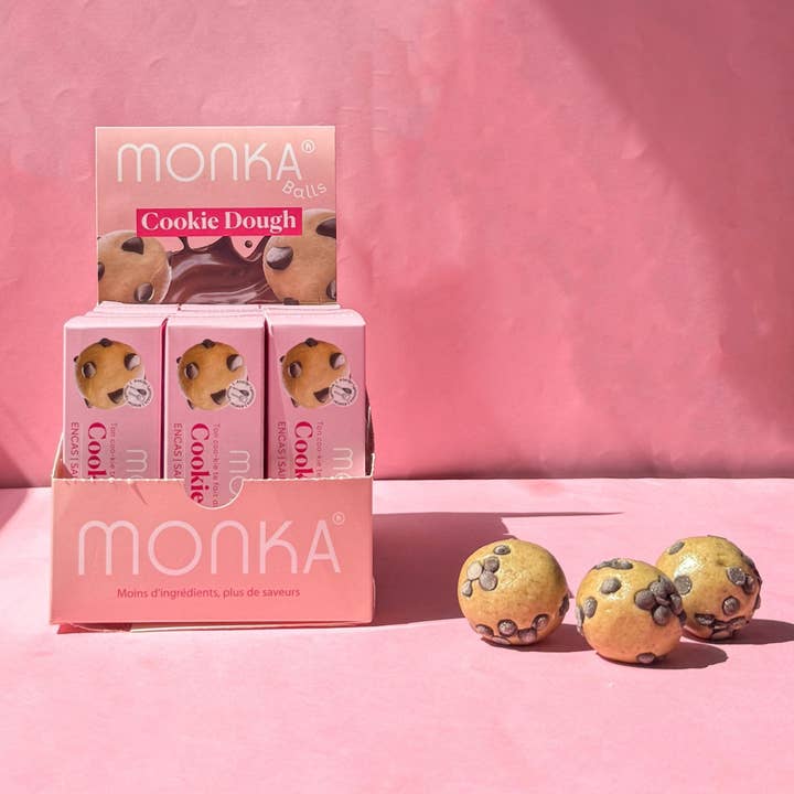 Monka Balls - Cookie Dough x12 boxes for wholesale by Monday Box