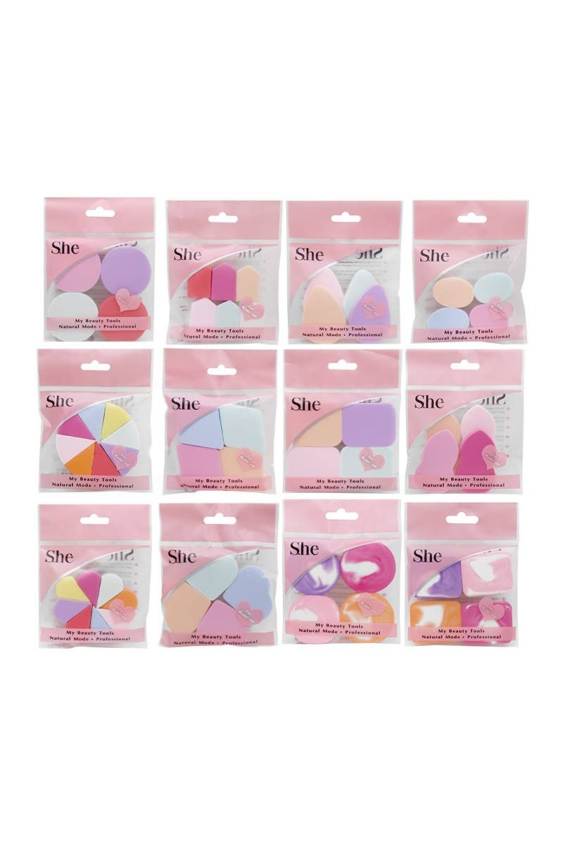 PINEAPPLE Beauty - Wholesale Makeup Sponge/Blender - Makeup She SMS100 Makeup Sponge Display - 144 pcs2