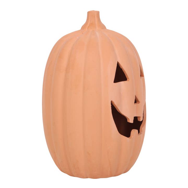 Something Different Wholesale – wholesale Decorative tabletop object – 30cm Terracotta Halloween Pumpkin Decoration2