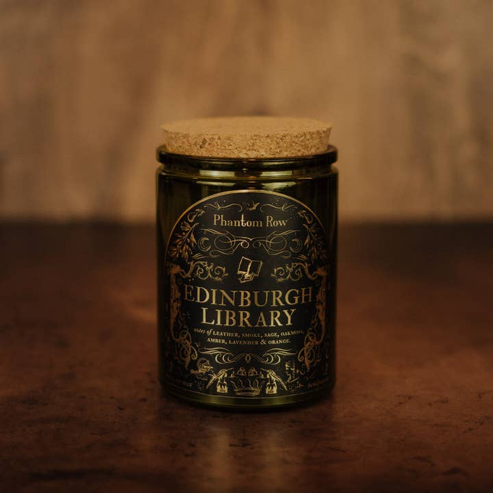 Phantom Row - Wholesale Jar/Filled Candle - Edinburgh Library | Soy Wax Jar Candle