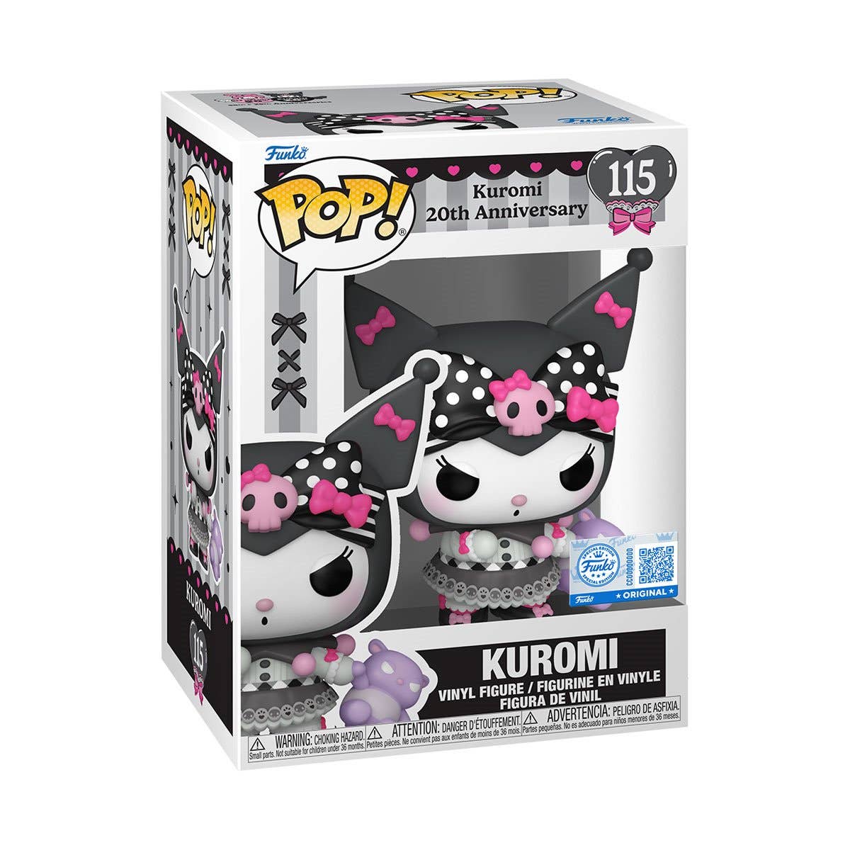 Entertainment Earth - Wholesale Figurine Toy - Kids - Sanrio Kuromi 20th Pop! Vinyl Figure - Specialty Series1