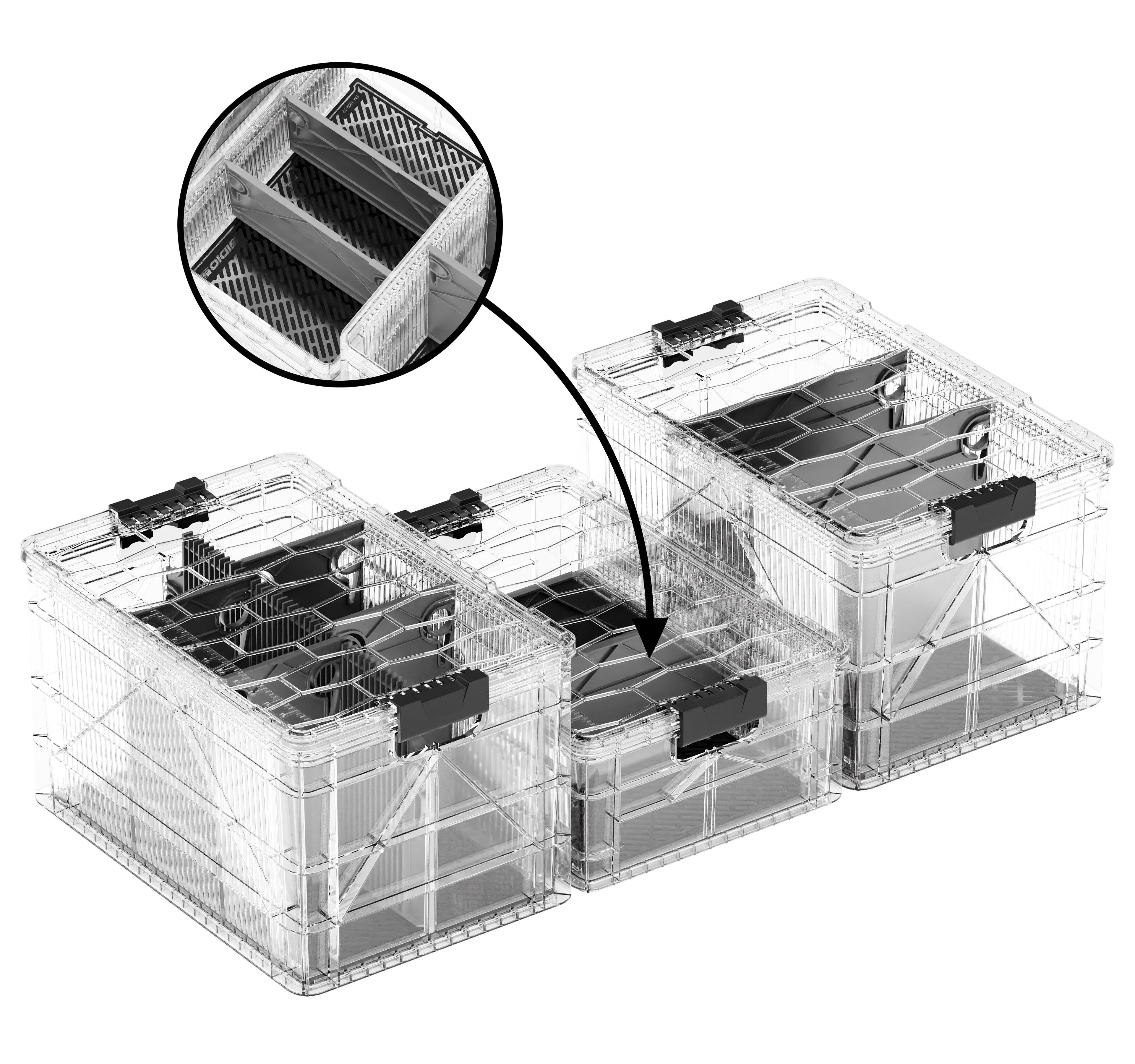 SIDIO - Venta al por mayor Cesta/caja de almacenamiento - Paquete PRO 2.018