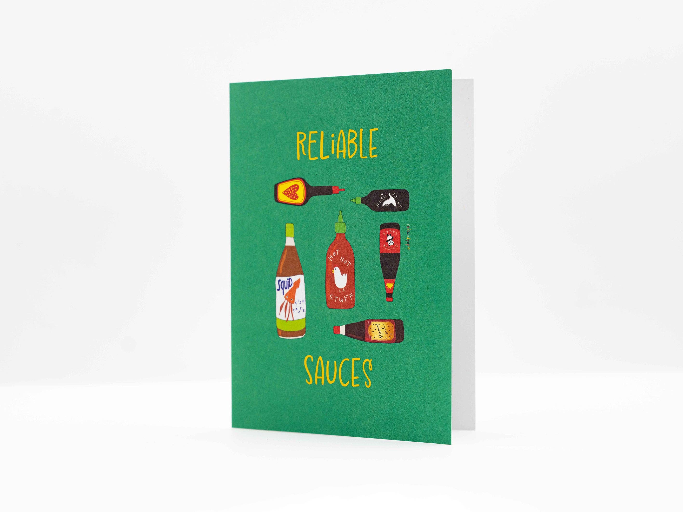 reisundpapier – wholesale Everyday greeting card – Folded Card Asian Sauces "Reliable Sauces"2