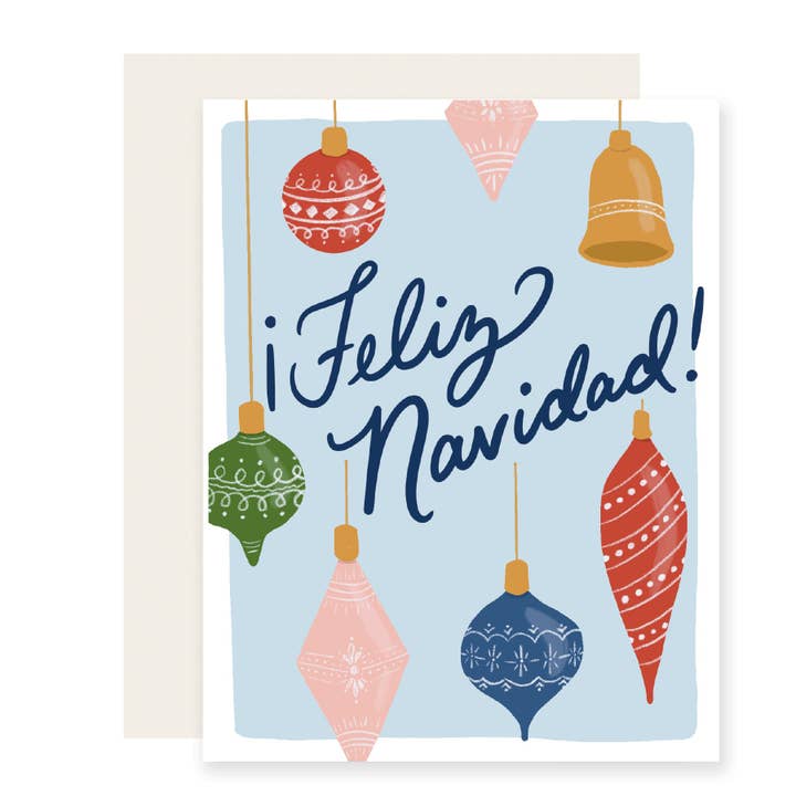 Navidad Ornamente - Spanische Karte für den Großhandel von Slightly Stationery