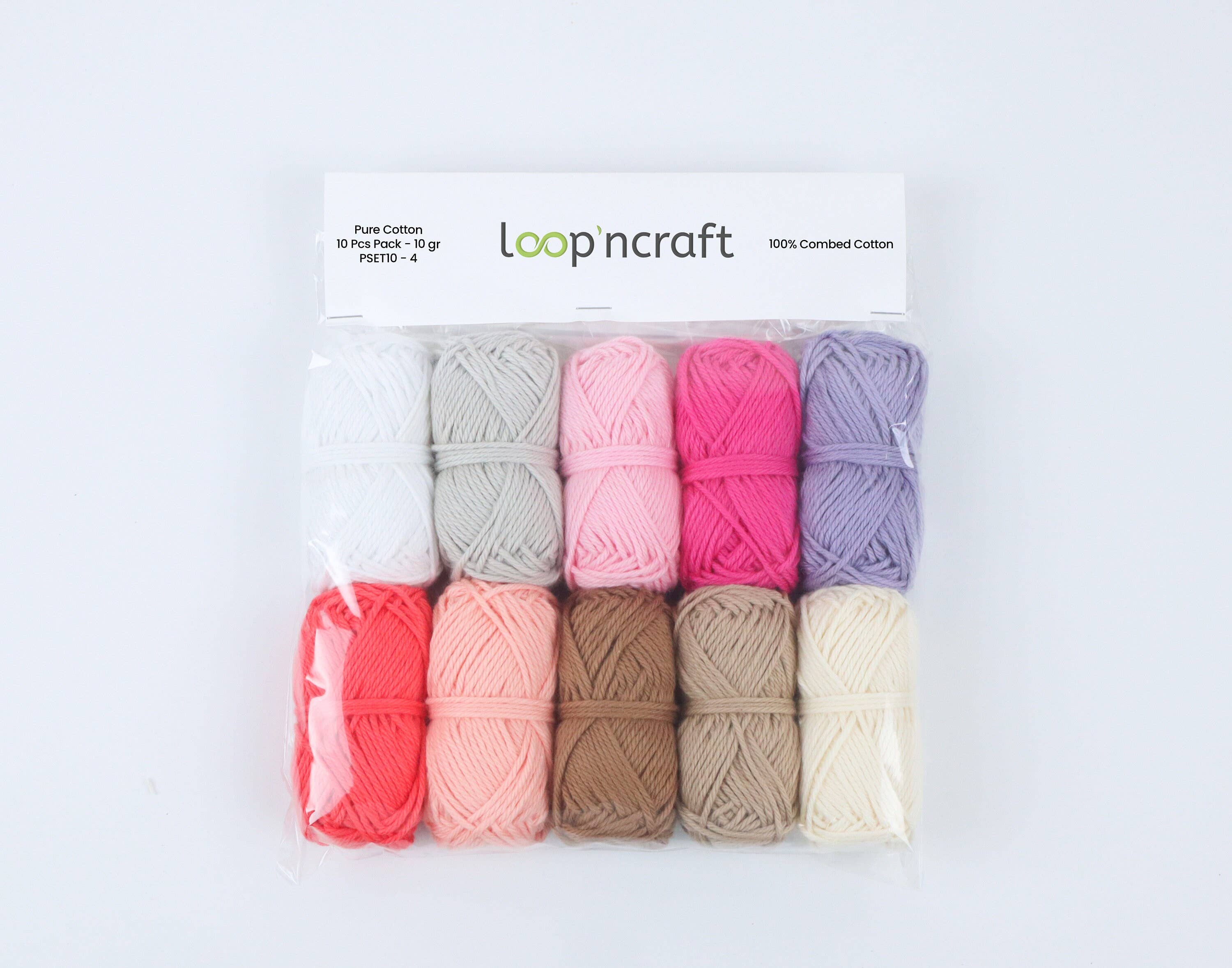 Mix Colors Amigurumi Yarn Set, Mercerized Cotton 10X10G for wholesale on Faire4