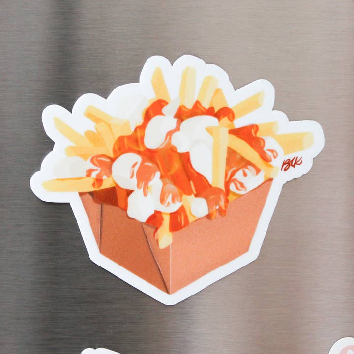 Fridge Magnet Poutine | Québec for wholesale by Betina C Koche
