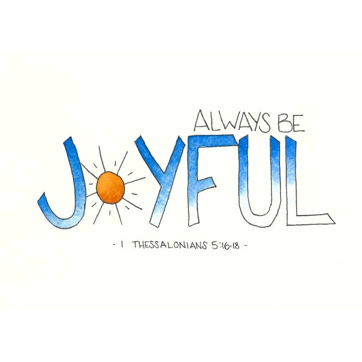 Scripture: Joyful for engroshandel hos Drew Deming Watercolors