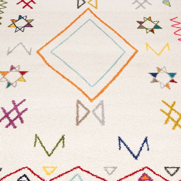 custard JADIDA Oeko Tex Berber Rug for wholesale on Faire2