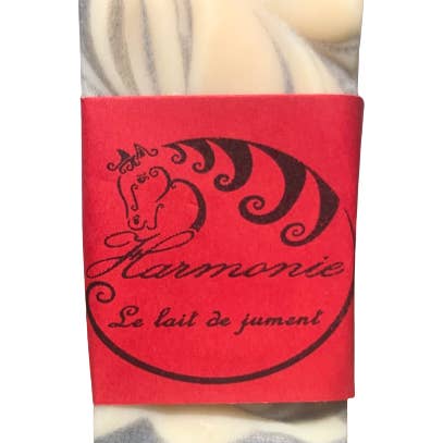 Harmonie Savon - Wholesale Bar Soap - Mare's milk soap - Black and White - 100 g border1