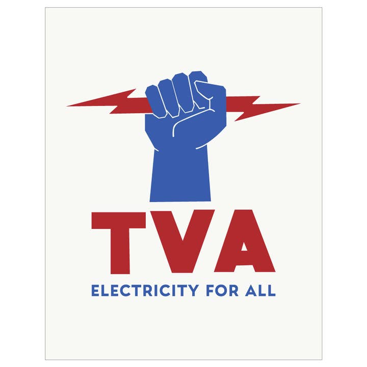 Fridgedoor - Wholesale Magnet - 2.5'' x 3.5'' TVA Electricity For All Vintage Poster Magnet