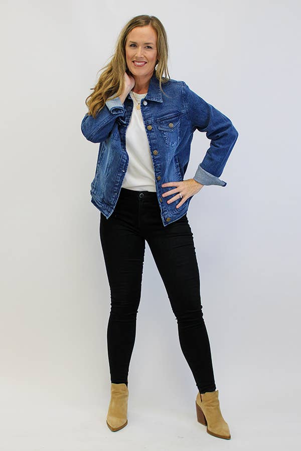 Better Than Basic Washed Denim Jacket for wholesale on Faire5