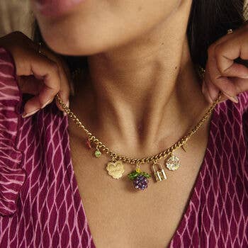 Build Your Own Gold Charm Necklace Gift For Her for wholesale by LHG Designs