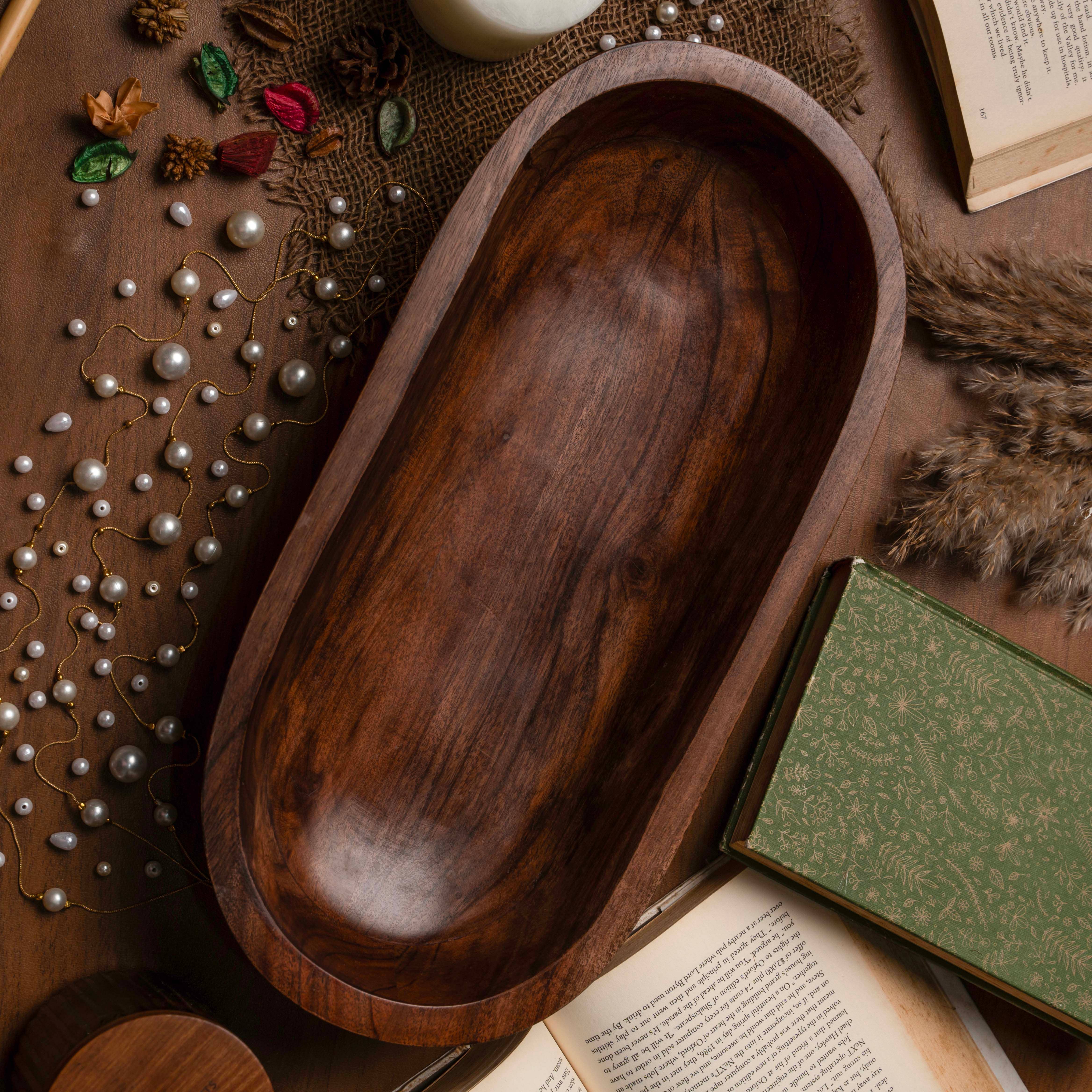 LuxeDesigns Co LLC - Vendita all'ingrosso Ciotole/Piatti decorativi - Grande ciotola per pasta in legno intagliato a lungo, ciotole in legno fatte a mano21