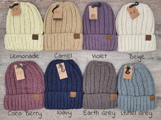 Treasure Bank – wholesale Beanie – Women's – C.C Thick Cable Knit Beanie for Adults without Pom1