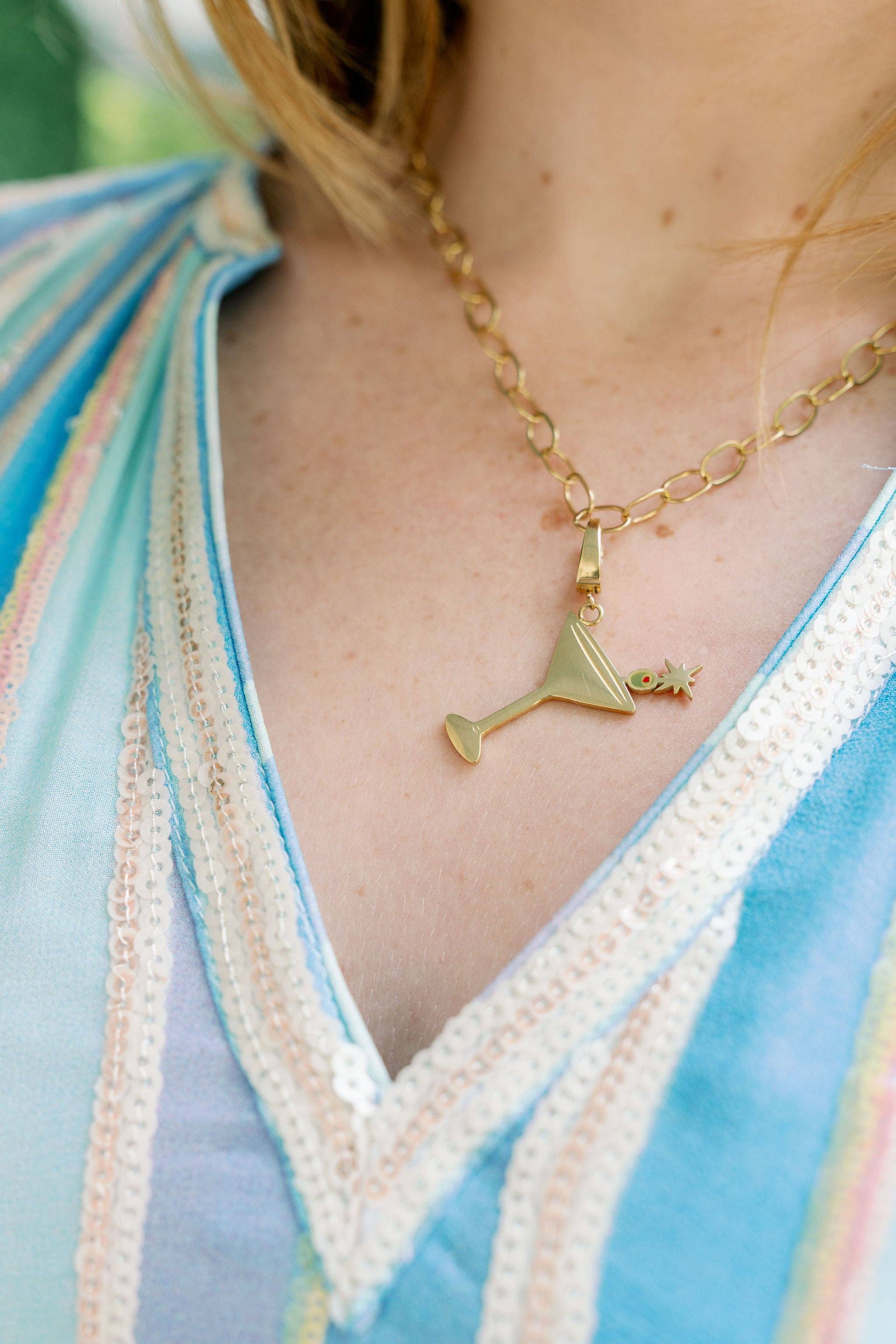 All Is Rosie - Wholesale Individual Charm/Pendant - The Martini Charm2