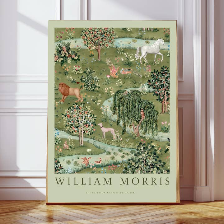 Impression d'art Chouette et Saule de William Morris pour la vente par Kumo Art Prints